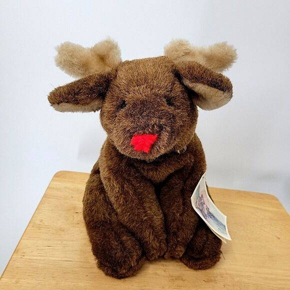 Other - Vermont Teddy Bear Moose Plush 12 Inch Stuffed Animal Tags Limited Edition 1987